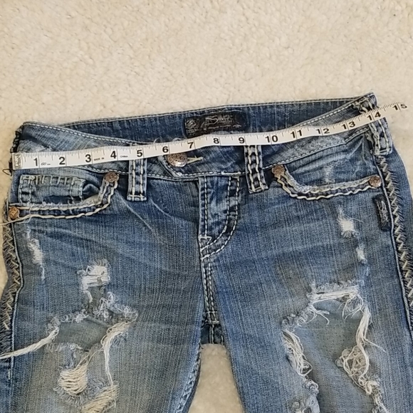 Silver Jeans Tuesday Flap Jeans Sz 26X32 - Picture 4 of 11